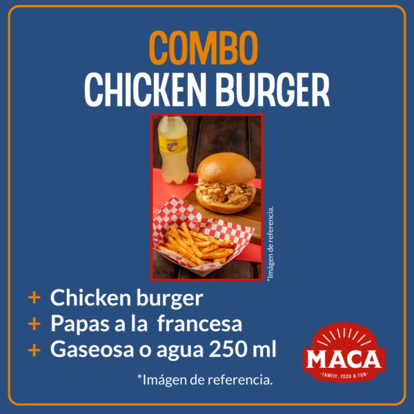 COMBO CHICKEN BURGER