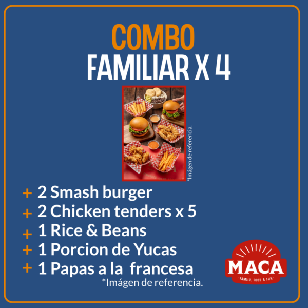 COMBO FAMILIAR X4